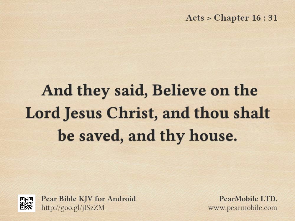 Acts, Chapter 16:31